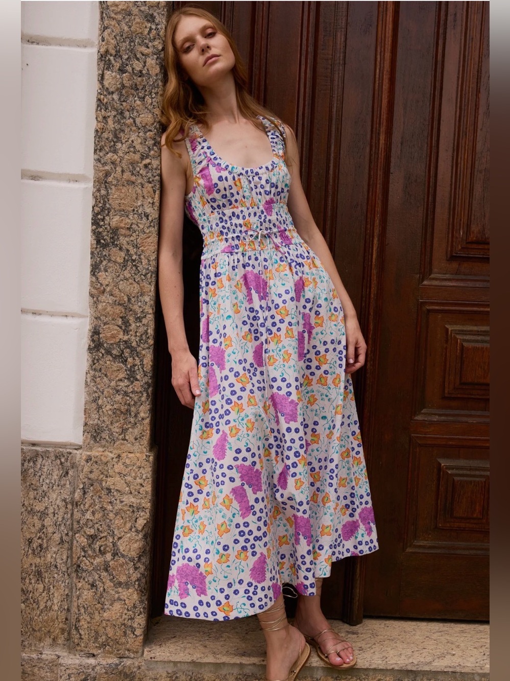 Oliphant HARPER DRESS- FLEUR LILAC